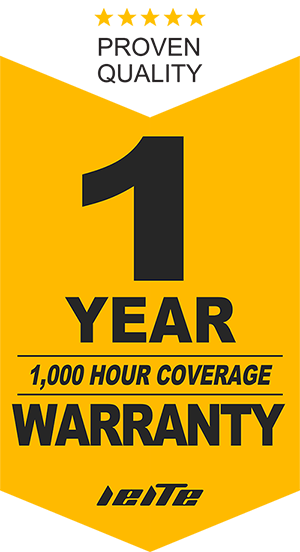 1 YEAR 1,000 HOUR COVERAGE WARRANTY